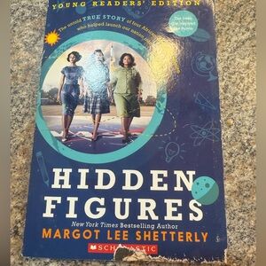 Scholastic Blue and Yellow Hidden Figures Book